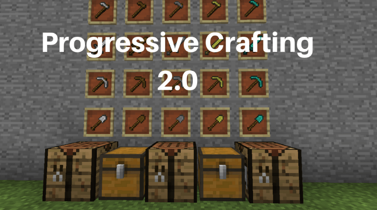 Датапак Progressive Tools Crafting 2.0