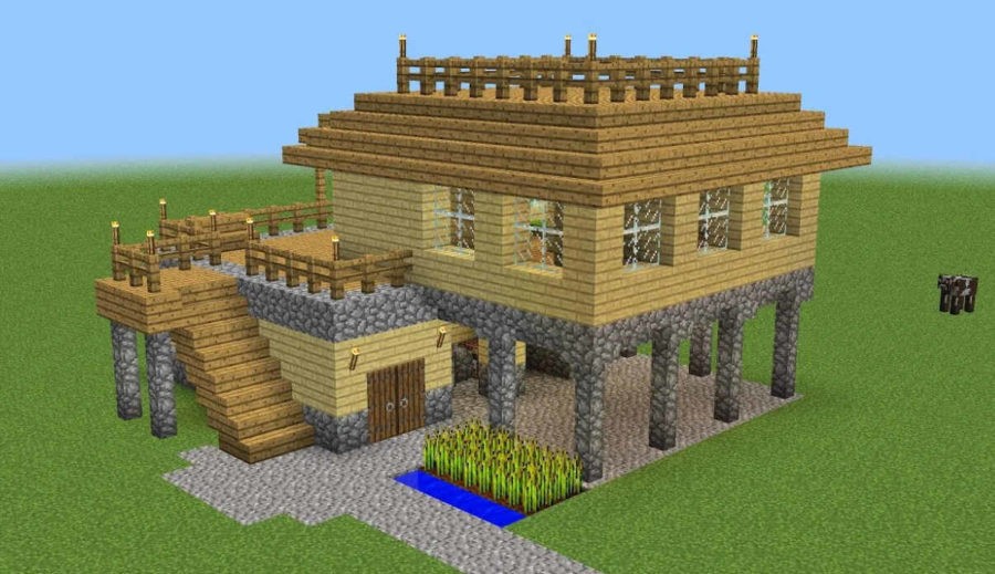 Строим простой и красивый дом в Майнкрафте