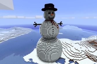 снеговик в Minecraft