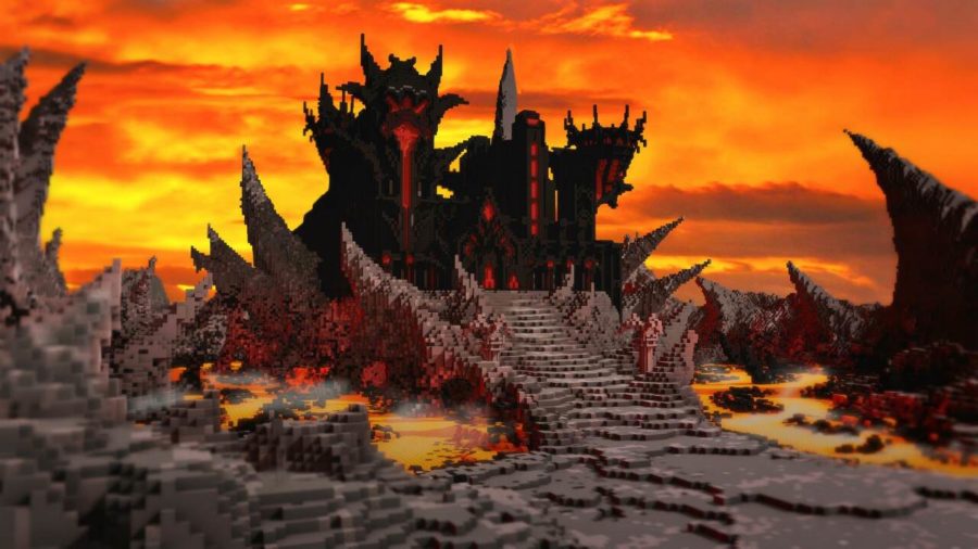 Адская крепость в Minecraft